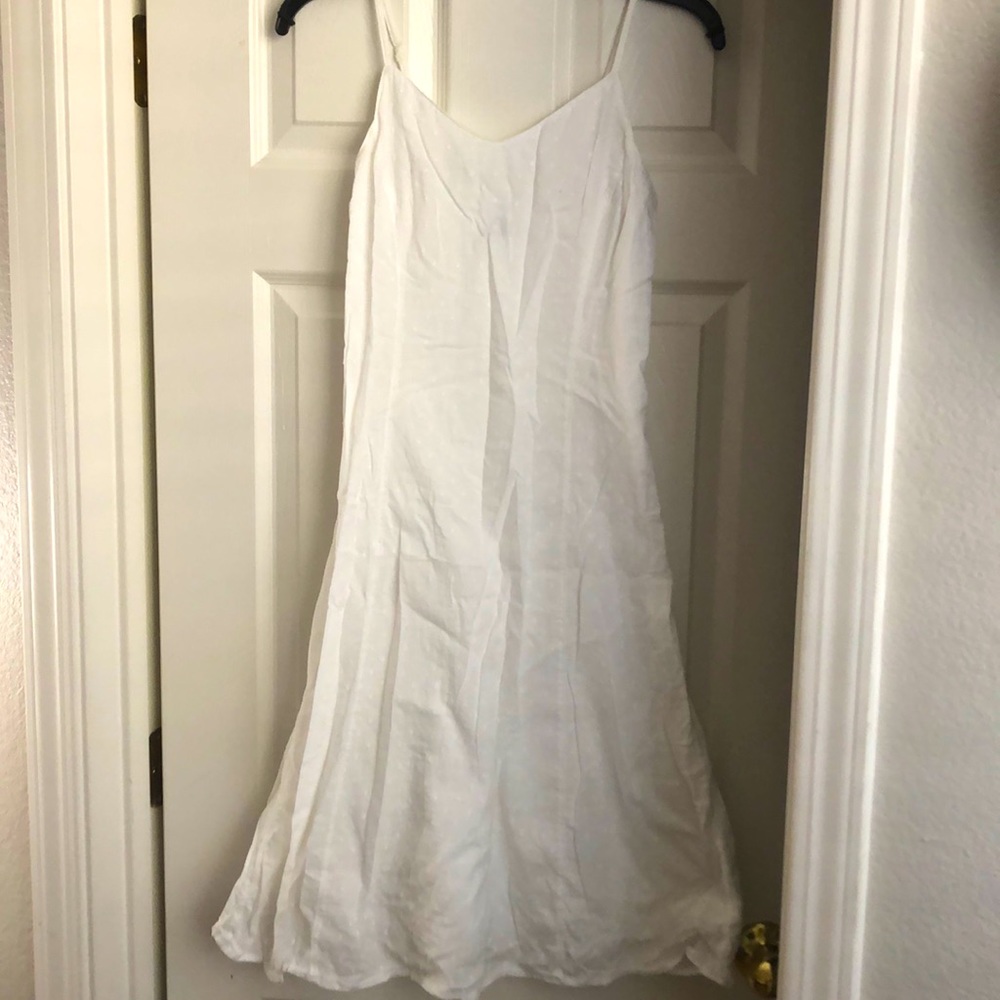 Bikini strap white summer dress